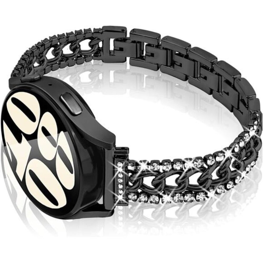 NEW Black Bling Rhinestone Samsung Galaxy Watch Band